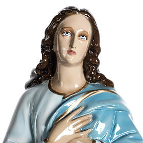 Mary of the Assumption 39 inches marble statue painted