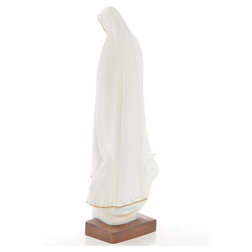 Statue Notre Dame de Fatima marbre reconstitué 60cm peinte 3