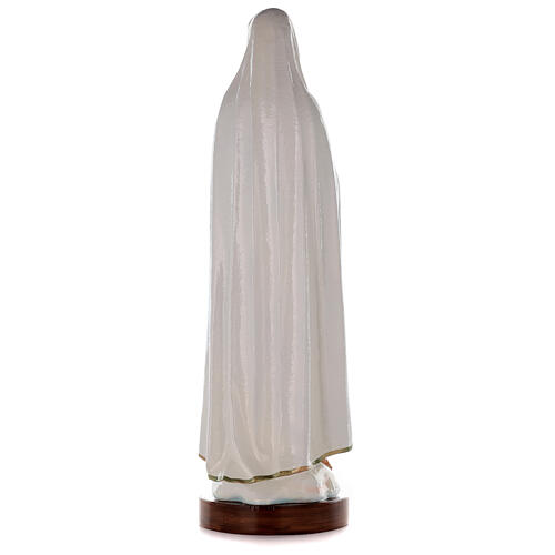 Our Lady of Fatima 83cm in painted reconstituted marble 5