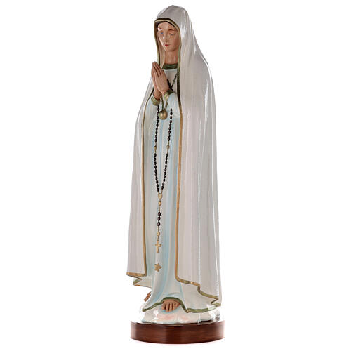 Imagen Virgen de Fátima de polvo de mármol pintado 83 cm 3
