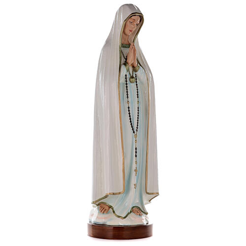 Imagen Virgen de Fátima de polvo de mármol pintado 83 cm 4