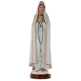 Madonna di Fatima 83 cm polvere di marmo dipinta