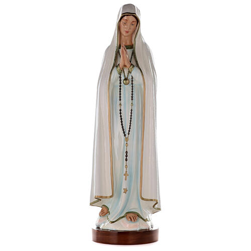 Our Lady of Fatima 83cm in painted composite marble 1