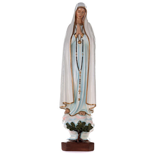 Our Lady of Fatima 100cm in coloured reconstituted marble 1