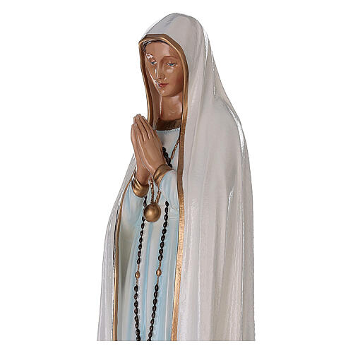 Our Lady of Fatima 100cm in coloured reconstituted marble 2