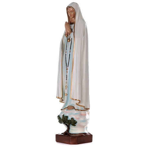 Madonna di Fatima 100 cm marmo sintetico dipinto 3