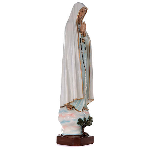 Madonna di Fatima 100 cm marmo sintetico dipinto 4