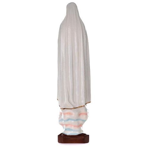 Madonna di Fatima 100 cm marmo sintetico dipinto 6