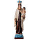 Our Lady of Mount Carmel 60cm in coloured reconstituted marble s1