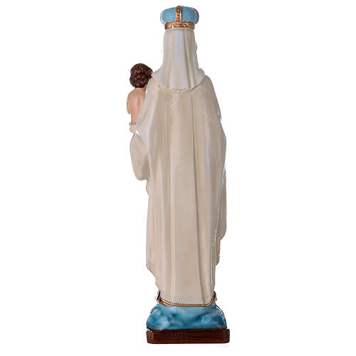 Statue Notre Dame du Carmel marbre reconstitué 60cm peinte 6