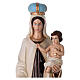 Madonna del Carmelo 60 cm marmo sintetico dipinto s2