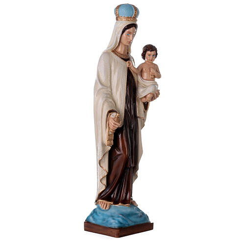 Our Lady of Mount Carmel 60cm in colored reconstituted marble 5