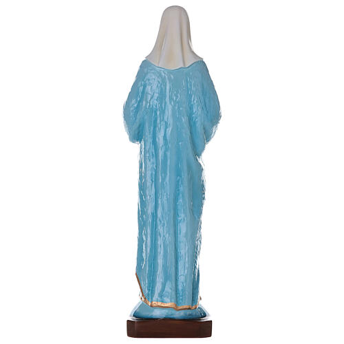 Virgin Mary and Baby Jesus statue in painted marble, 80cm 6