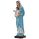 Virgin Mary and Baby Jesus statue in painted marble, 80cm s3