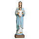 Vierge à l'enfant marbre reconstitué 110cm peinte s1