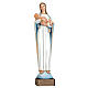 Vierge à l'enfant Jésus marbre reconstitué 80cm peinte s1
