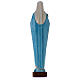 Statue Vierge à l'enfant Jésus marbre reconstitué 115 cm peint s6