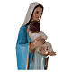 Madonna con Gesù bambino 115 cm marmo sintetico dipinto s4