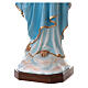 Statue Vierge à l'enfant marbre reconstitué 130cm colorée s8