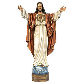 Cristo Redentor 100 cm de mármol reconstituido pintado