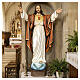 Christ the Redeemer statue 100cm in painted reconstituted marble s2