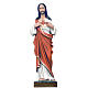 Sacred Heart of Jesus 100cm in coloured reconstituted marble s1