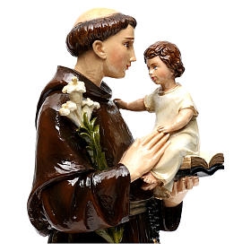 Saint Anthony of Padua statue 65cm in painted marble dust