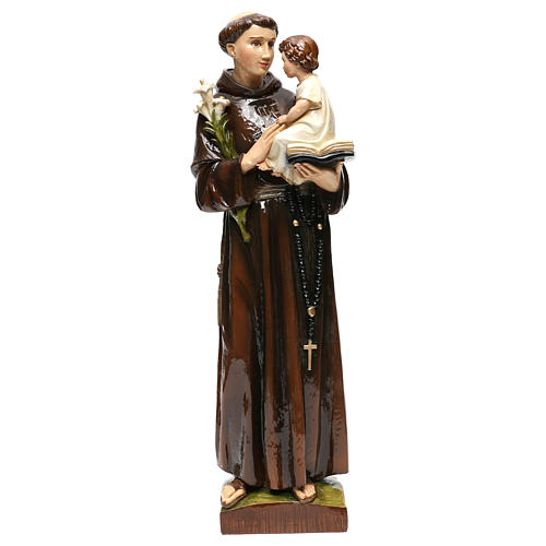 Saint Anthony of Padua statue 65cm in painted marble dust 1