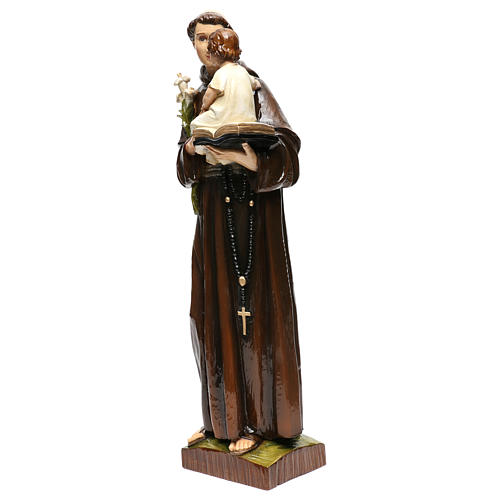 Saint Anthony of Padua statue 65cm in painted marble dust 3