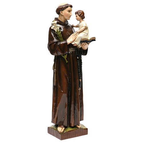 Saint Anthony of Padua statue 65cm in painted marble dust 4