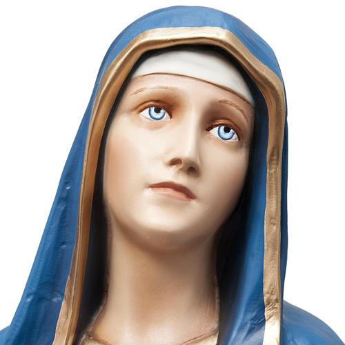 Our Lady of Sorrows statue 100cm in painted marble dust 3