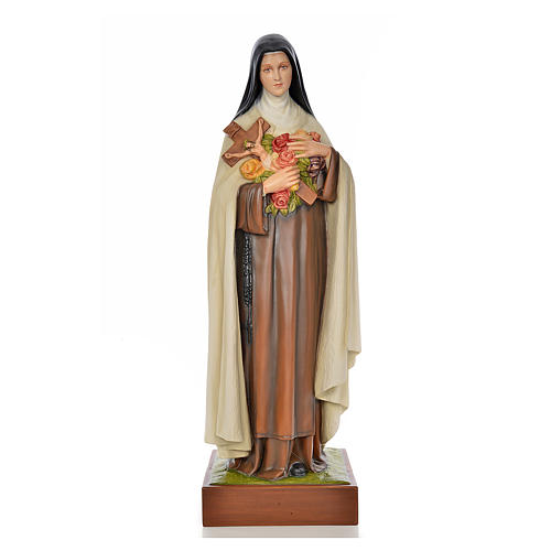 Saint Teresa statue 100cm in painted marble dust 1