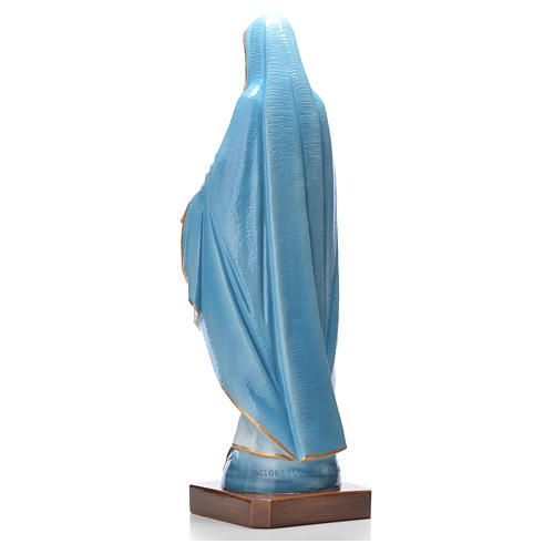 Statue Vierge Miraculeuse poudre marbre 50cm colorée 3
