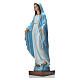 Statue Vierge Miraculeuse poudre marbre 50cm colorée s2