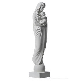 Madonna con bambino 45 cm polvere marmo Carrara