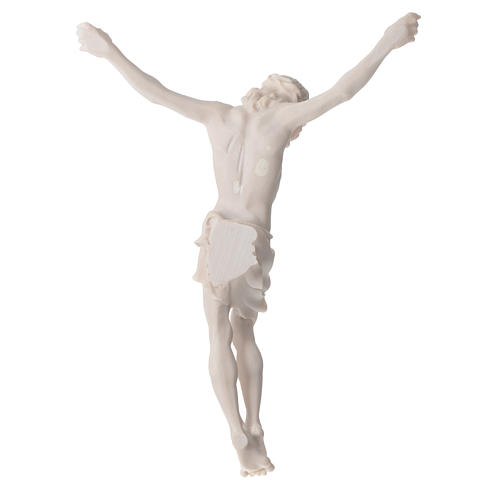 Christ's body 37 cm in marble dust finished in neutral white 4