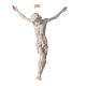 Christ's body 37 cm in marble dust finished in neutral white s1