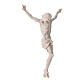 Christ's body 37 cm in marble dust finished in neutral white s2