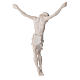Christ's body 37 cm in marble dust finished in neutral white s4