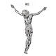 Christ's body crucified in marble dust finished in silver s1