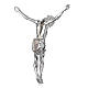Christ's body crucified in marble dust finished in silver s4