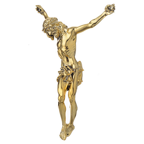 Cuerpo de Cristo de polvo de mármol acabado color oro 2
