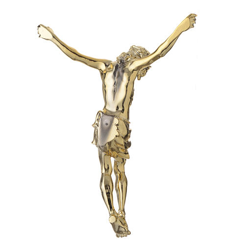 Cuerpo de Cristo de polvo de mármol acabado color oro 4