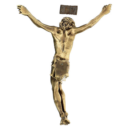 Christ's body marble dust finished in bronze 5