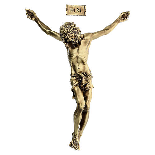 Cuerpo de Cristo de polvo de mármol acabado color bronce 1