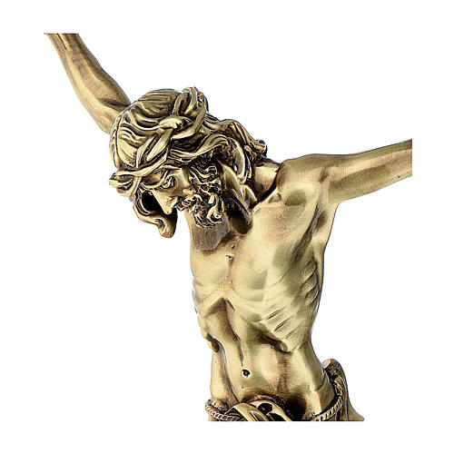 Cuerpo de Cristo de polvo de mármol acabado color bronce 2