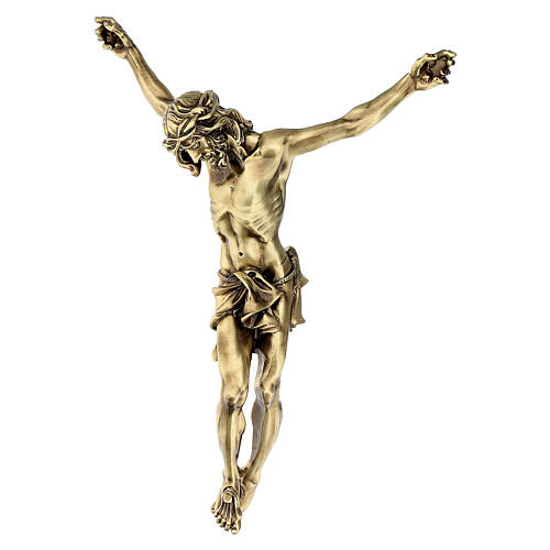 Christ's body marble dust finished in bronze 3