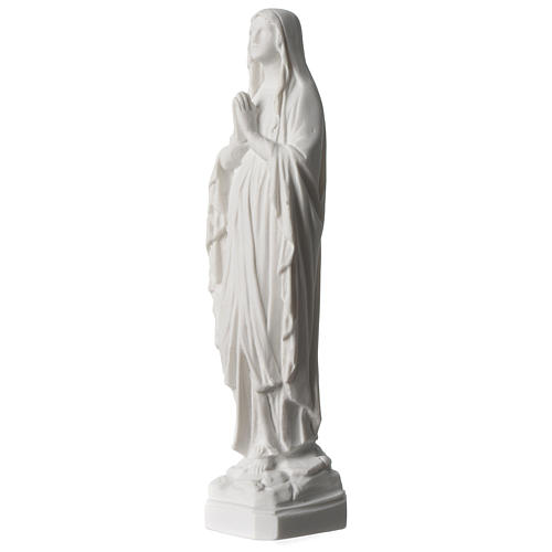 Madonna di Lourdes 22 cm statua in polvere di marmo 2