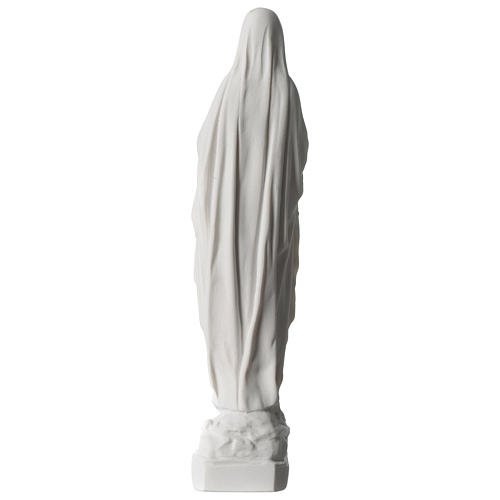 Nossa Senhora de Lourdes 22 cm imagem em pó de mármore 4