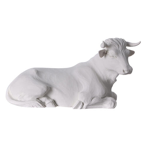 Complete Nativity set of 7 pieces in Carrara marble dust, 30cm 6